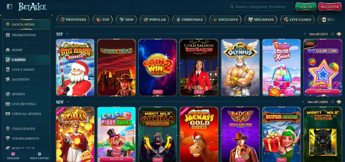 betalice casino games